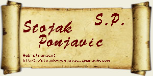Stojak Ponjavić vizit kartica